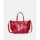 WOVEN MINI TOTE CROSSBODY BORDEAUX WINE