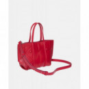 WOVEN MINI TOTE CROSSBODY BORDEAUX WINE