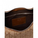 EMBLEM JACQUARD SHOULDER BAG CORNSTALK/T