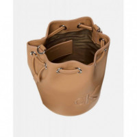 BOLD CK SMALL BUCKET BAG TANNIN