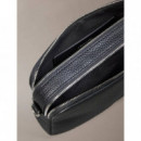 WEBBING 2X STRAP CAMERA BAG BLACK/SHINY