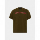 D2T1265U SLOUCH FIT T-SHIRT TARMAC GREEN