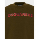 D2T1265U SLOUCH FIT T-SHIRT TARMAC GREEN