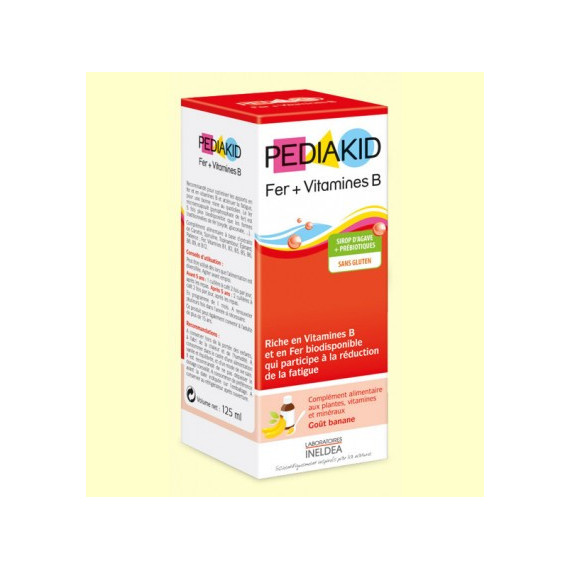 PEDIAKID JARABE HIERRO + VITAMINAS B 125 ML