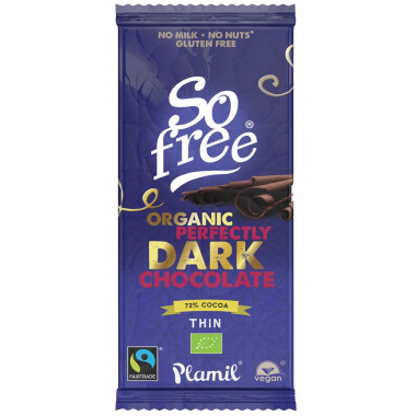 CHOCOLATE BIO VEGANO 72% CACAO SO FREE