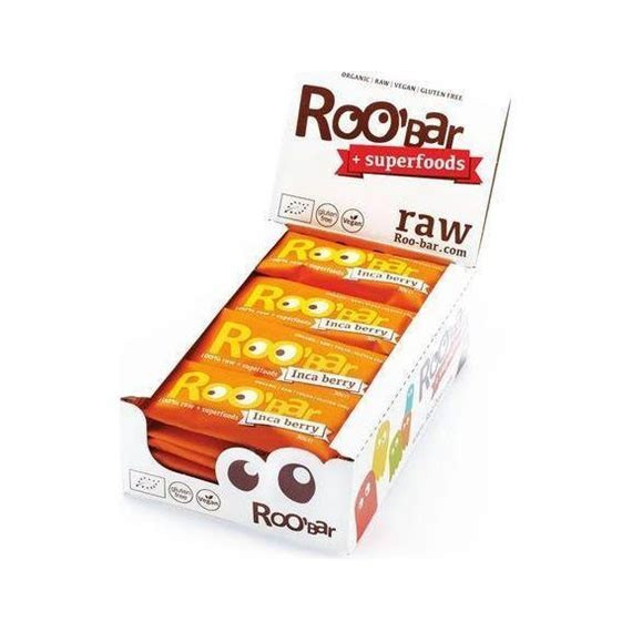 ROOBAR BARRITAS INCA BERRY/NARANJA 20X30 GRS BIO