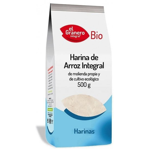 HARINA DE ARROZ INTEGRAL 500G EL GRANERO