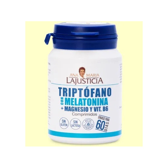 TRIPTOFANO CON MELATONINA + MAGNESIO + B6 60 COMPRIMIDOS ANA M LAJUSTICIA