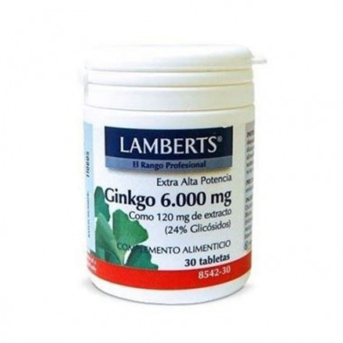 GINKGO BILOBA 6000MG 30 TAB LAMBERTS
