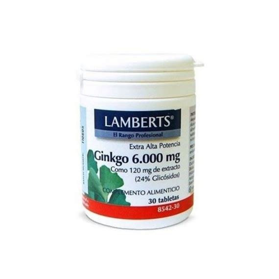 GINKGO BILOBA 6000MG 30 TAB LAMBERTS