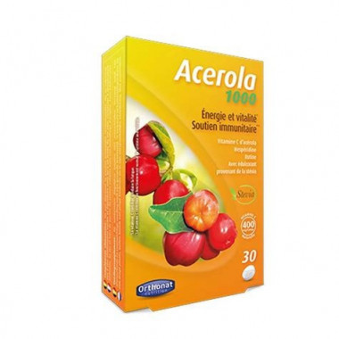 ACEROLA 1000 ORTHONAT 30 PASTILLAS CHUPABLES