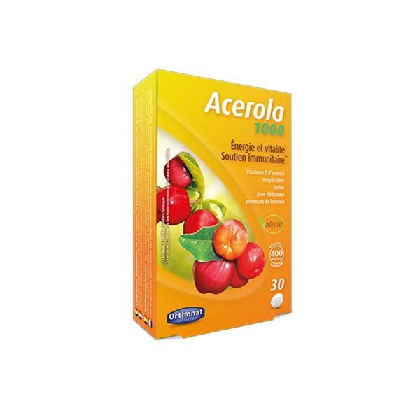 ACEROLA 1000 ORTHONAT 30 PASTILLAS CHUPABLES