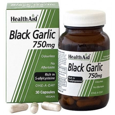 AJO NEGRO 750MG 30 CAPSULAS HEALTH AID