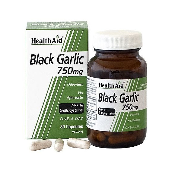 AJO NEGRO 750MG 30 CAPSULAS HEALTH AID