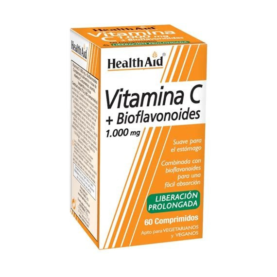 VITAMINA C 1000 MG BIOFLAVONOIDES 60 COMPRIMIDOS HEALTH AID