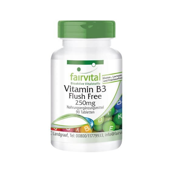 VITAMIN B3 FLUSH FREE NIACIN FAIRVITAL 90 CAPSULAS