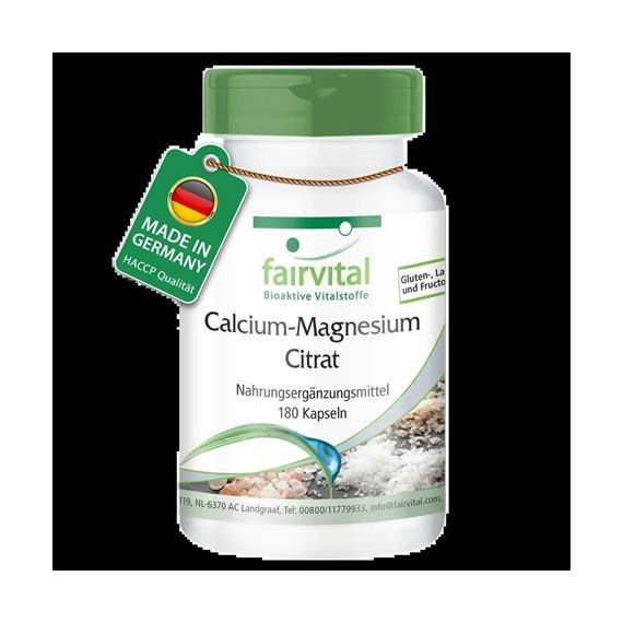 CITRATO DE CALCIO Y MAGNESIO 180 CAPSULAS FAIRVITAL