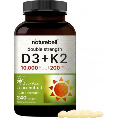 VITAMINA D3 Y K2 10.000 UI 90 CAPSULAS FAIRVITAL