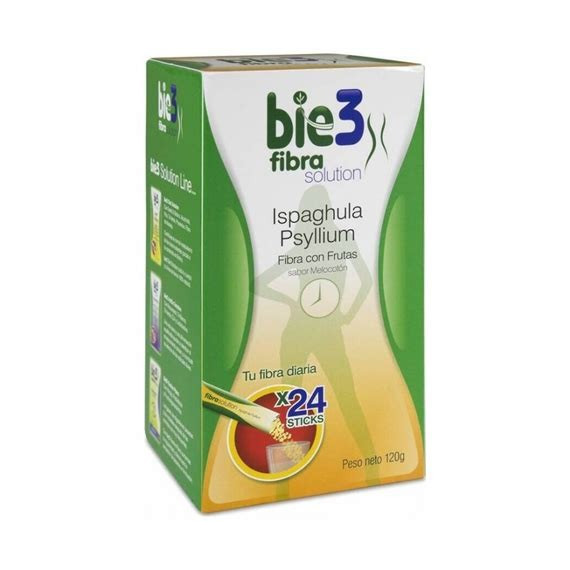 BIE3 FIBRA+FRUTAS SOLUBLE 24 STICKS PSYLLIUM