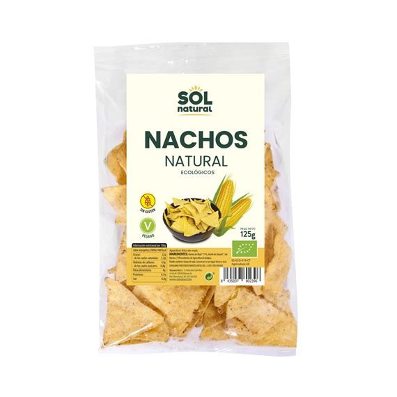 NACHOS MAIZ LEGUMBRES S/G 80GR SOL NATURAL