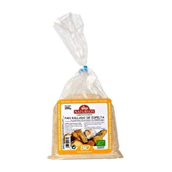 PAN RALLADO DE ESPELTA 200 GR NATURSOY