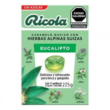 RICOLA SIN AZUCAR EUCALIPTO
