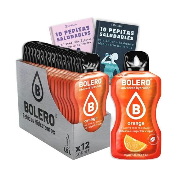 BOLERO BEBIDA ISOTONICA SABOR NARANJA CON SALEN MINERALES Y VITAMINAS