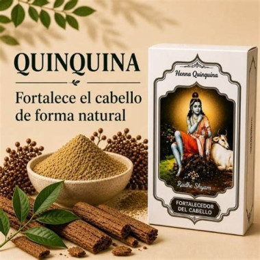 HENNA QUINQUINA POLVO RADHE SHYAM FORTALECEDOR DEL CABELLO