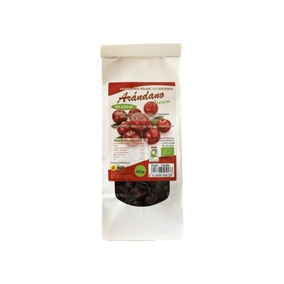 ARANDANOS ROJOS SIN AZUCAR 125GR DREAM FOOD
