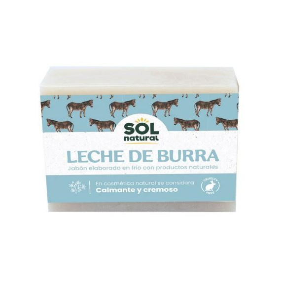 JABON PASTILLA LECHE BURRA SOL NATURAL