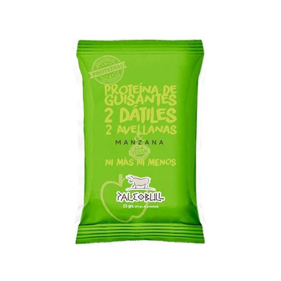 BARRITAS VEGANAS DE MANZANA PALEOBULL