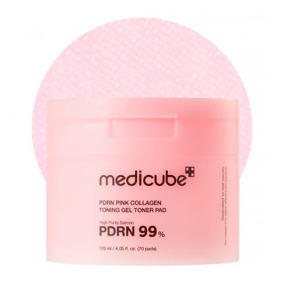 PDRN Pink Collagen Gel Toner Pad
Discos Con Colageno Efecto Glow