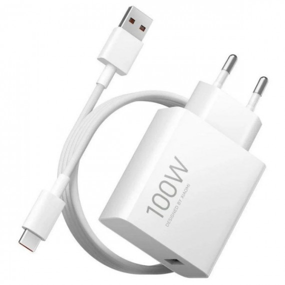 Cargador Red XIAOMI Gan Universal de Pared 100W + Cable