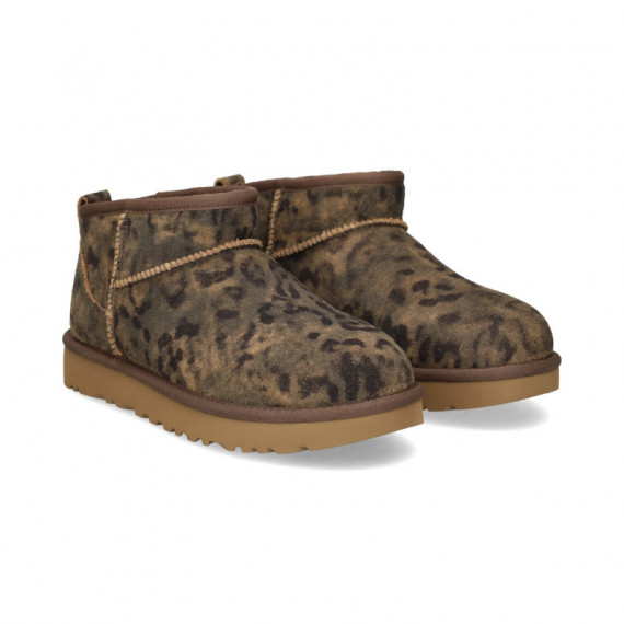 Botin ante Leopardo Cuero  UGG