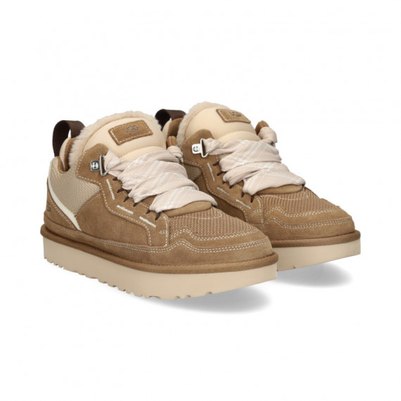 DEPORTIVO ANTE BEIGE CUERO