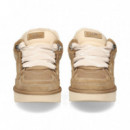 DEPORTIVO ANTE BEIGE CUERO