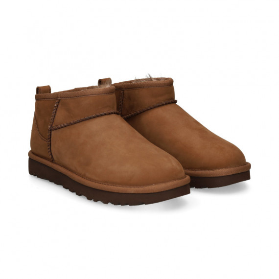 Botin Corto Nobuck Marron  UGG