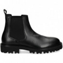 Botin Chelsea Piel Negro  HUGO BOSS