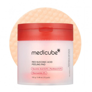 Red Succinic Acid Panthenol Pads
Discos Faciales Exfoliantes