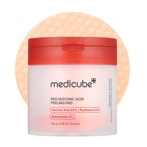 Red Succinic Acid Panthenol Pads
Discos Faciales Exfoliantes