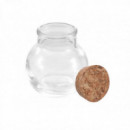 Tarrito de Vidrio con Tapón de Corcho 85ml La Mediterránea