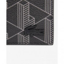 Cartera Monogram Noir Gris  LACOSTE