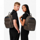 Mochila Mono Slate Black Shitake  LACOSTE