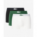 TRIPACK BOXER BLANC/VERT-NOIR