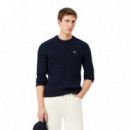 JERSEY CABLE KNIT MARINE/VERT