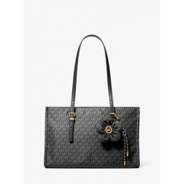 MD EW TZ TOTE W CHARM BLACK