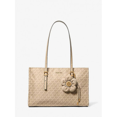 MD EW TZ TOTE W CHARM KHAKI