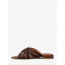 ERIKA FLAT SANDAL BROWN