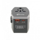 NIMO Adaptador Universal De Viaje Con Usb y Tipo C MEL078