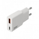 NIMO Cargador Red por Usb y Conector Tipo C 20W CAR433 Blanco